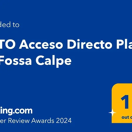 APTO Acceso Directo Playa La Fossa Calpe Exterior foto